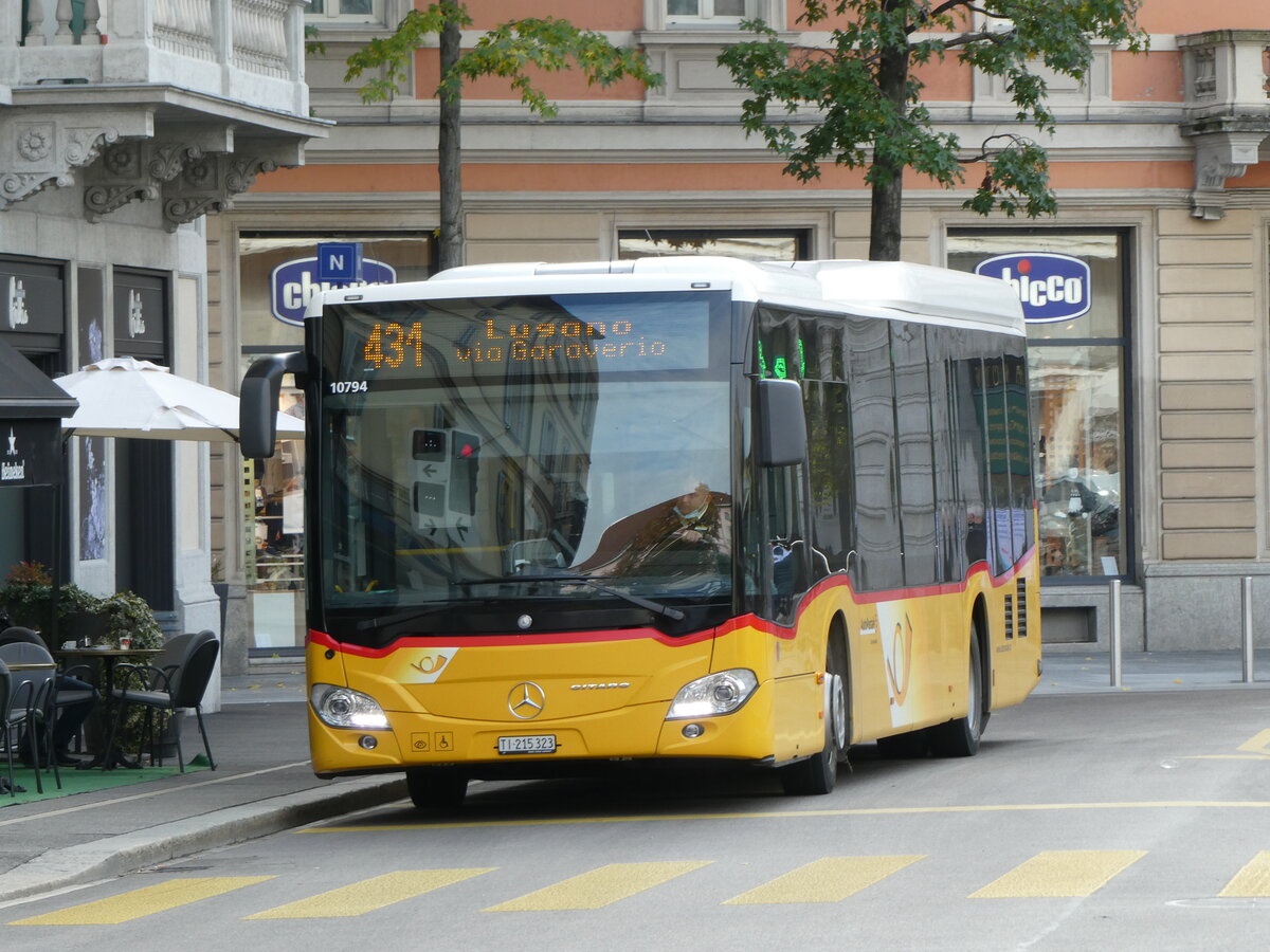 (230'339) - AutoPostale Ticino - Nr. 543/TI 215'323 - Mercedes am 10. November 2021 in Lugano, Centro