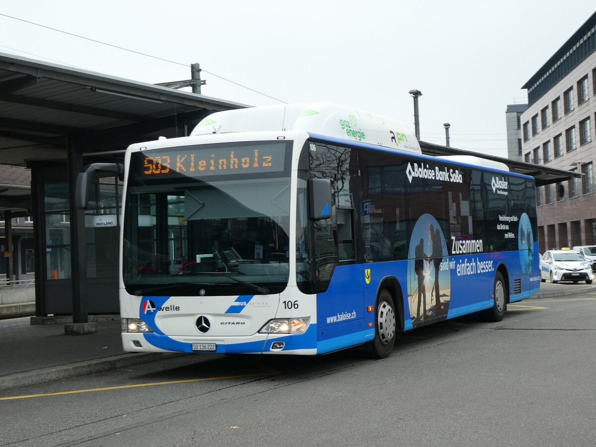 (230'475) - BOGG Wangen b.O. - Nr. 106/SO 136'222 - Mercedes am 11. November 2021 beim Bahnhof Olten