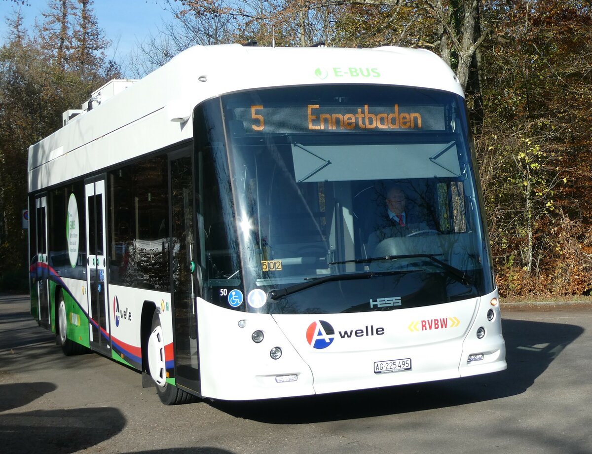 (230'500) - RVBW Wettingen - Nr. 50/AG 225'495 - Hess am 11. November 2021 in Baden, Baldegg