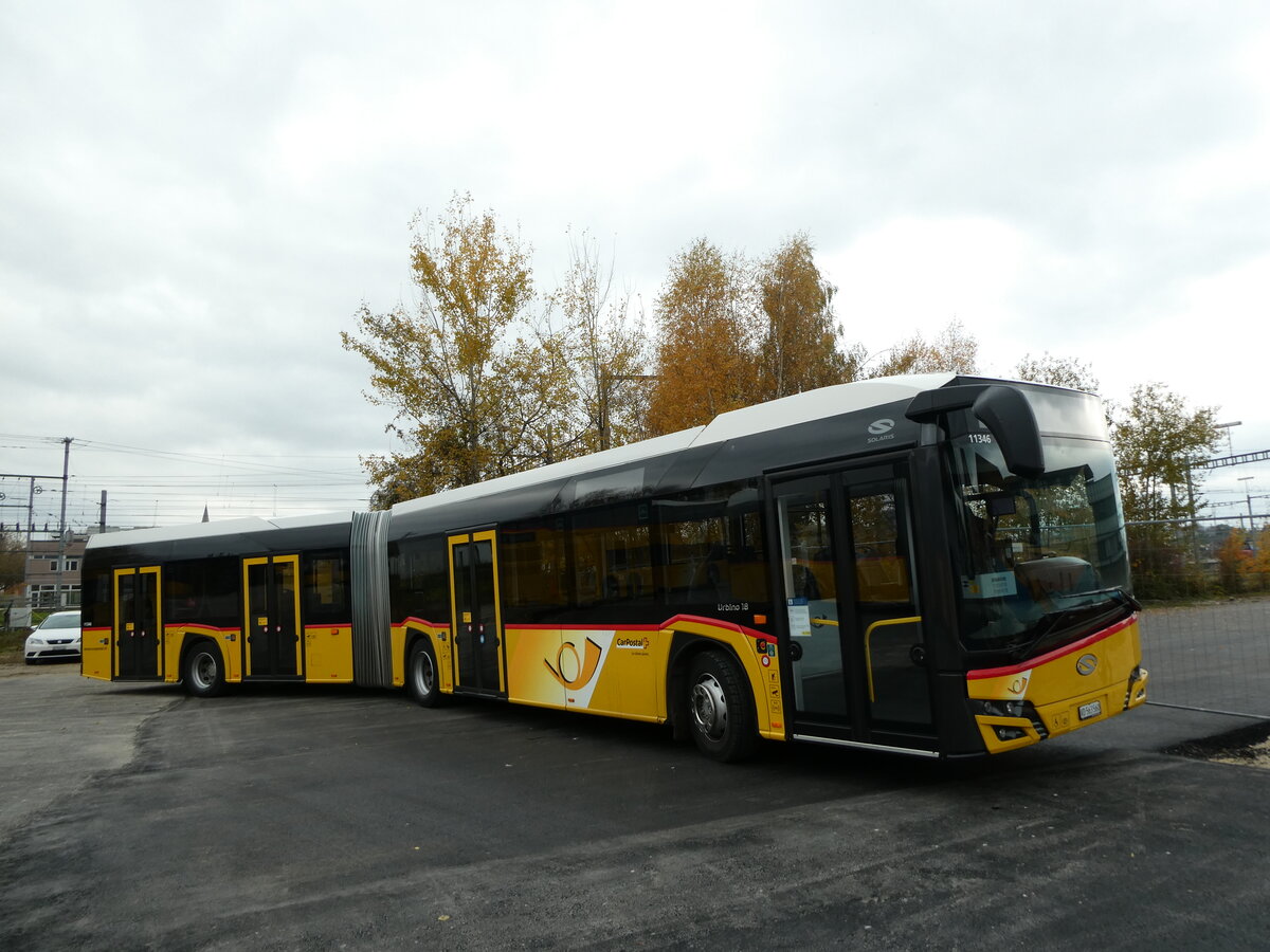 (230'659) - CarPostal Ouest - VD 563'560 - Solaris am 13. November 2021 in Yverdon, Garage