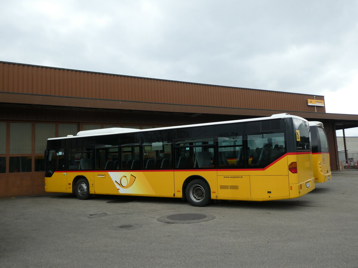 (230'683) - CarPostal Ouest - VD 290'485 - Mercedes (ex Geinoz, Yverdon) am 13. November 2021 in Yverdon, Garage