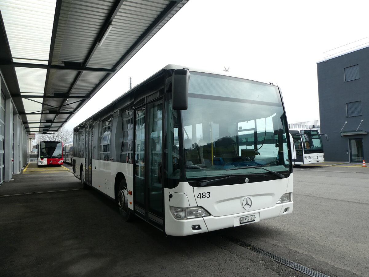 (230'815) - Intertours, Domdidier - Nr. 483/ZH 31'917 U - Mercedes (ex PostAuto Bern Nr. 2; ex Klopfstein, Laupen Nr. 2) am 21. November 2021 in Winterthur, EvoBus