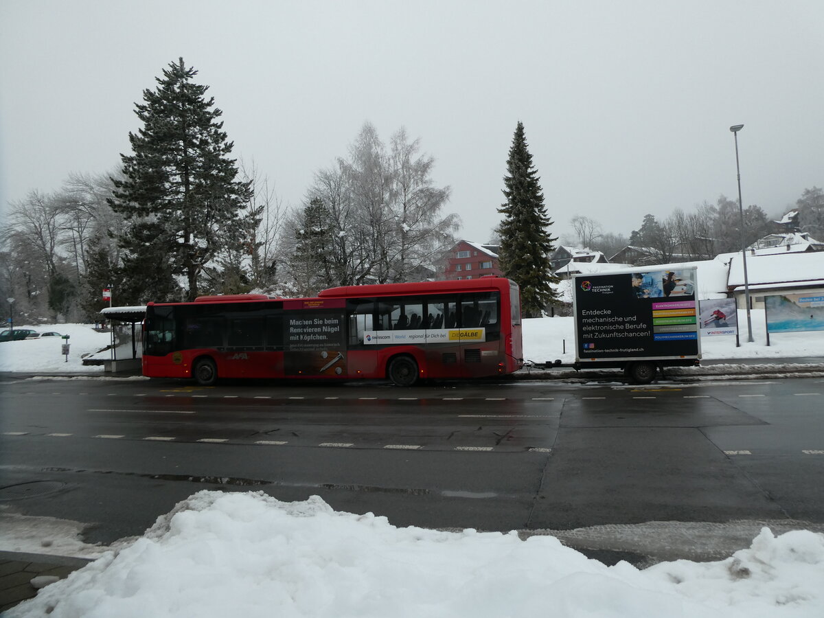 (231'392) - AFA Adelboden - Nr. 97/BE 823'927 - Mercedes am 16. Dezember 2021 beim Bahnhof Frutigen