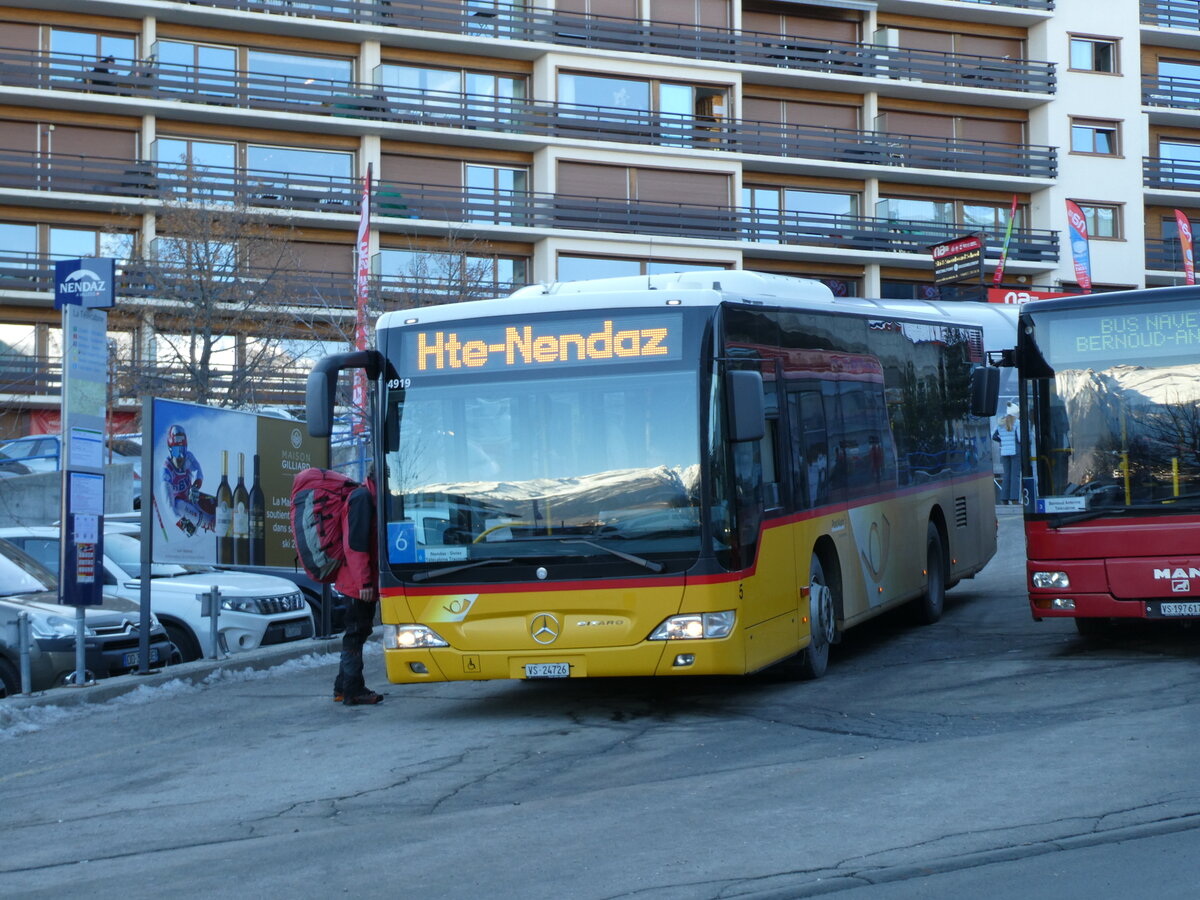 (231'622) - Lathion, Sion - Nr. 5/VS 24'726 - Mercedes (ex PostAuto Bern) am 1. Januar 2022 in Haute-Nendaz, Tlcabine