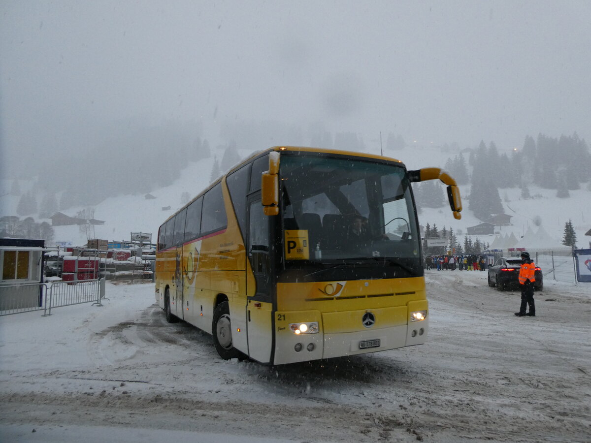 (231'813) - Tschannen, Zofingen - Nr. 21/AG 178'801 - Mercedes am 9. Januar 2022 in Adelboden, Weltcup
