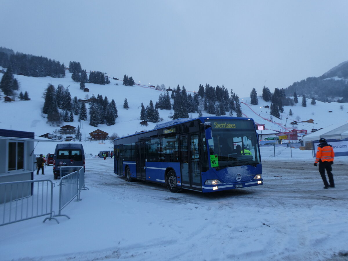 (231'854) - Tritten, Zweisimmen - BE 26'971 - Mercedes (ex BE 633'034; ex AFA Adelboden Nr. 94) am 9. Januar 2022 in Adelboden, Weltcup