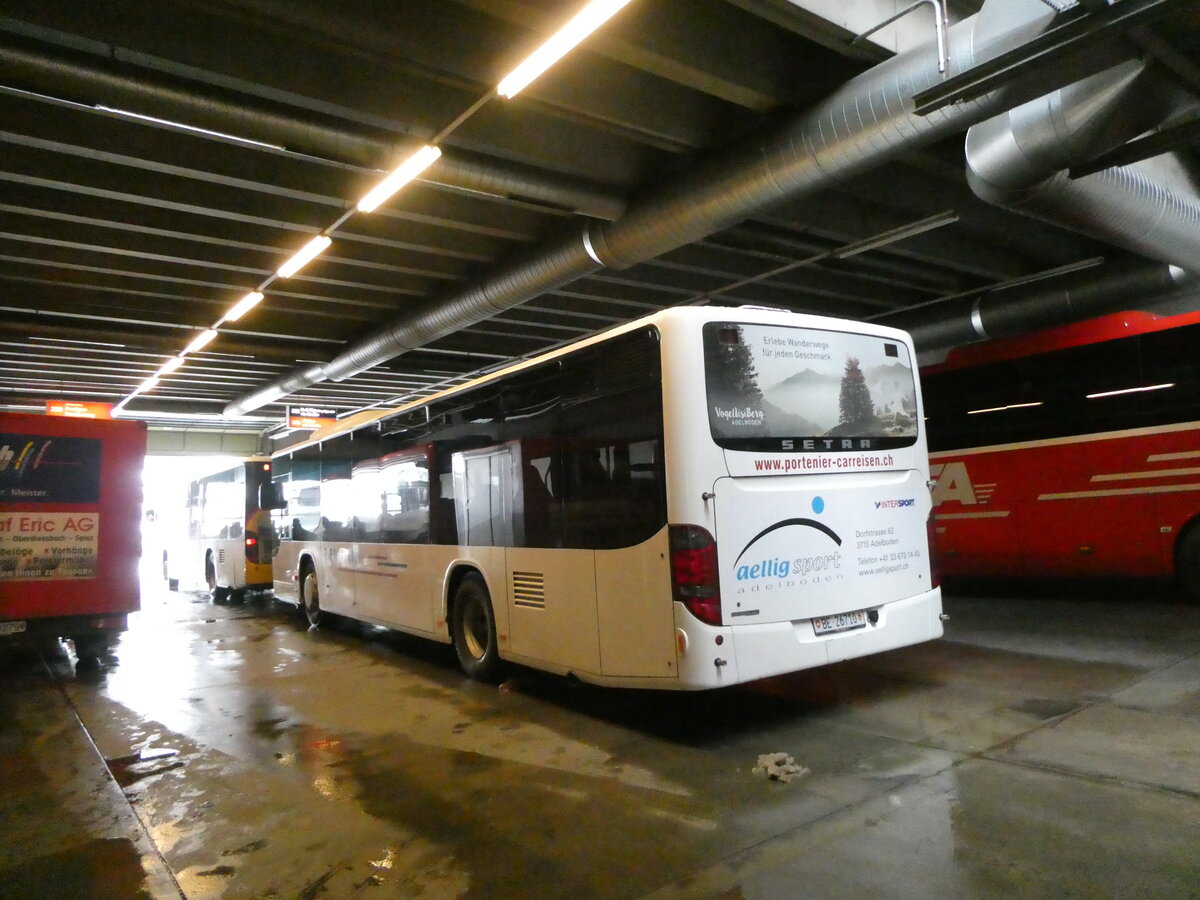 (231'956) - Portenier, Adelboden - Nr. 5/BE 26'710 - Setra am 9. Januar 2022 in Adelboden, Busstation