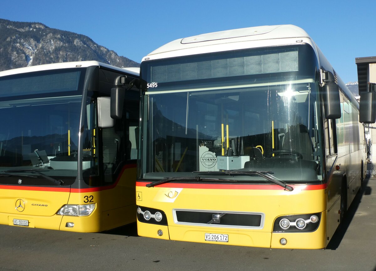 (232'323) - TPC Aigle - Nr. CP22/VS 206'172 - Volvo am 23. Januar 2022 in Collombey, Garage