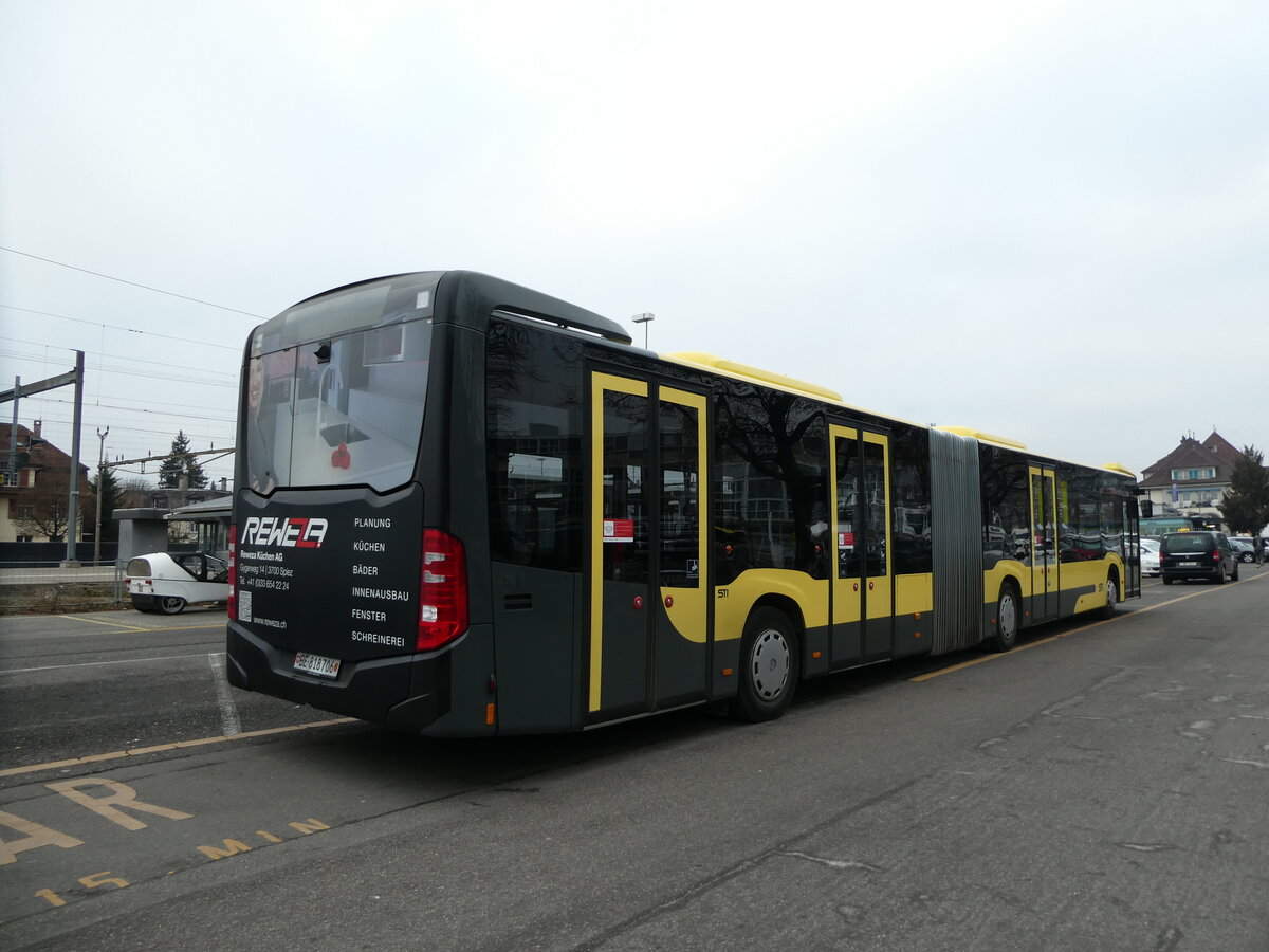 (232'402) - STI Thun - Nr. 706/BE 818'706 - Mercedes am 24. Januar 2022 in Thun, CarTerminal