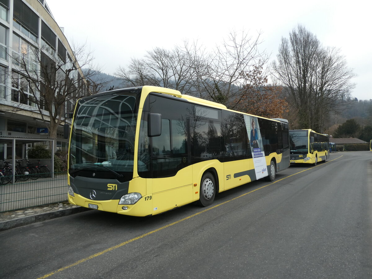 (232'404) - STI Thun - Nr. 179/BE 752'179 - Mercedes am 24. Januar 2022 bei der Schifflndte Thun