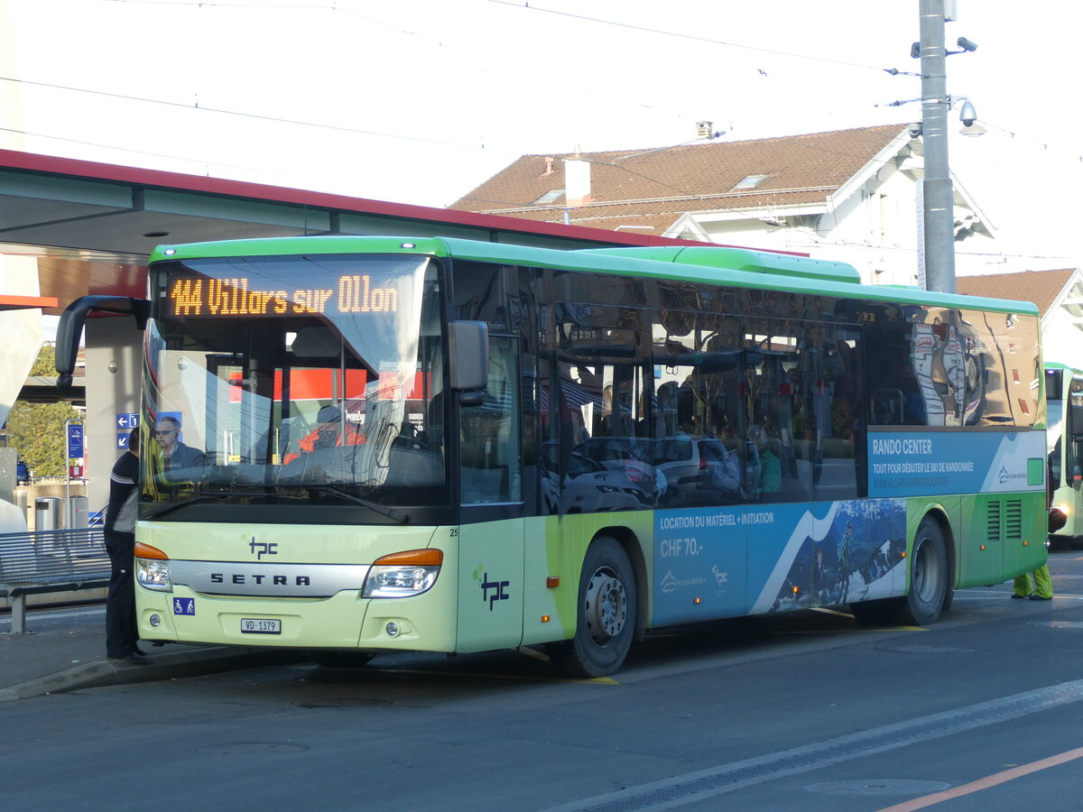 (232'441) - TPC Aigle - Nr. 25/VD 1379 - Setra (ex Volnbusz, H-Budapest) am 29. Januar 2022 beim Bahnhof Aigle