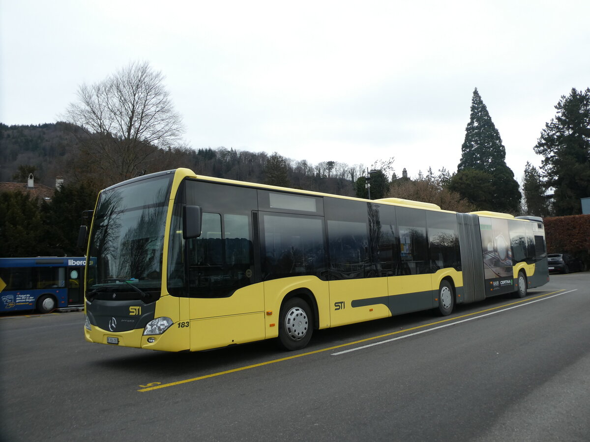 (232'492) - STI Thun - Nr. 183/BE 804'183 - Mercedes am 30. Januar 2022 bei der Schifflndte Thun