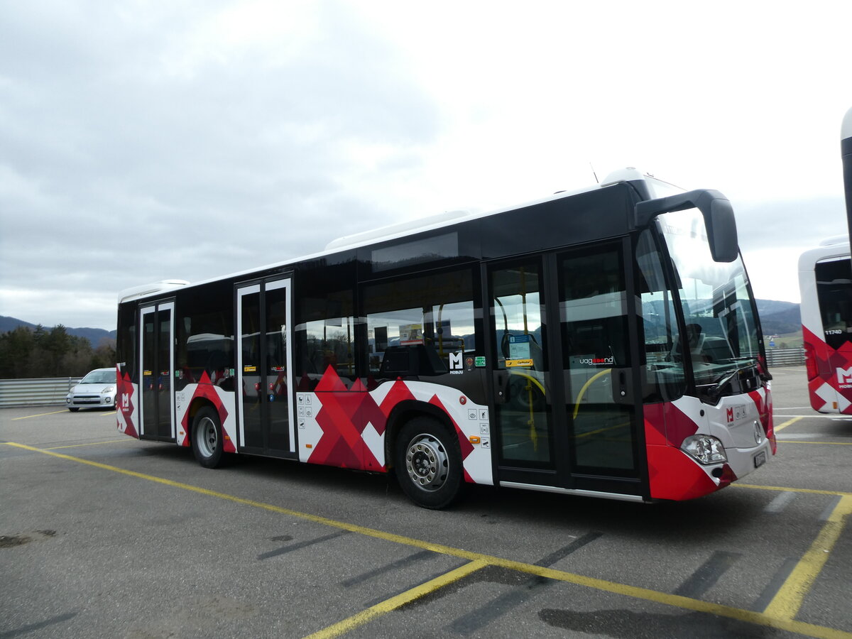 (232'661) - CarPostal Ouest - JU 52'225 - Mercedes am 6. Februar 2022 in Develier, Parkplatz