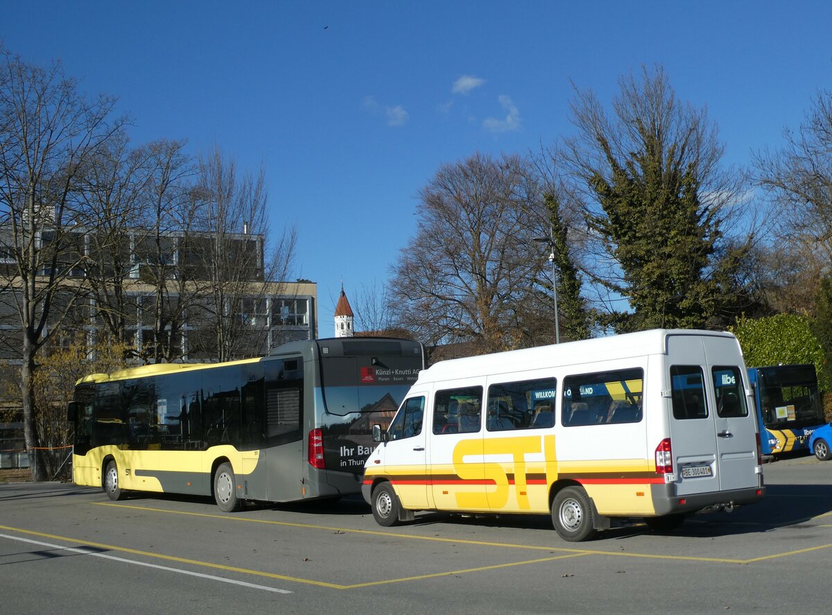 (232'757) - STI Thun - Nr. 1/BE 300'401 - Mercedes am 7. Februar 2022 bei der Schifflndte Thun