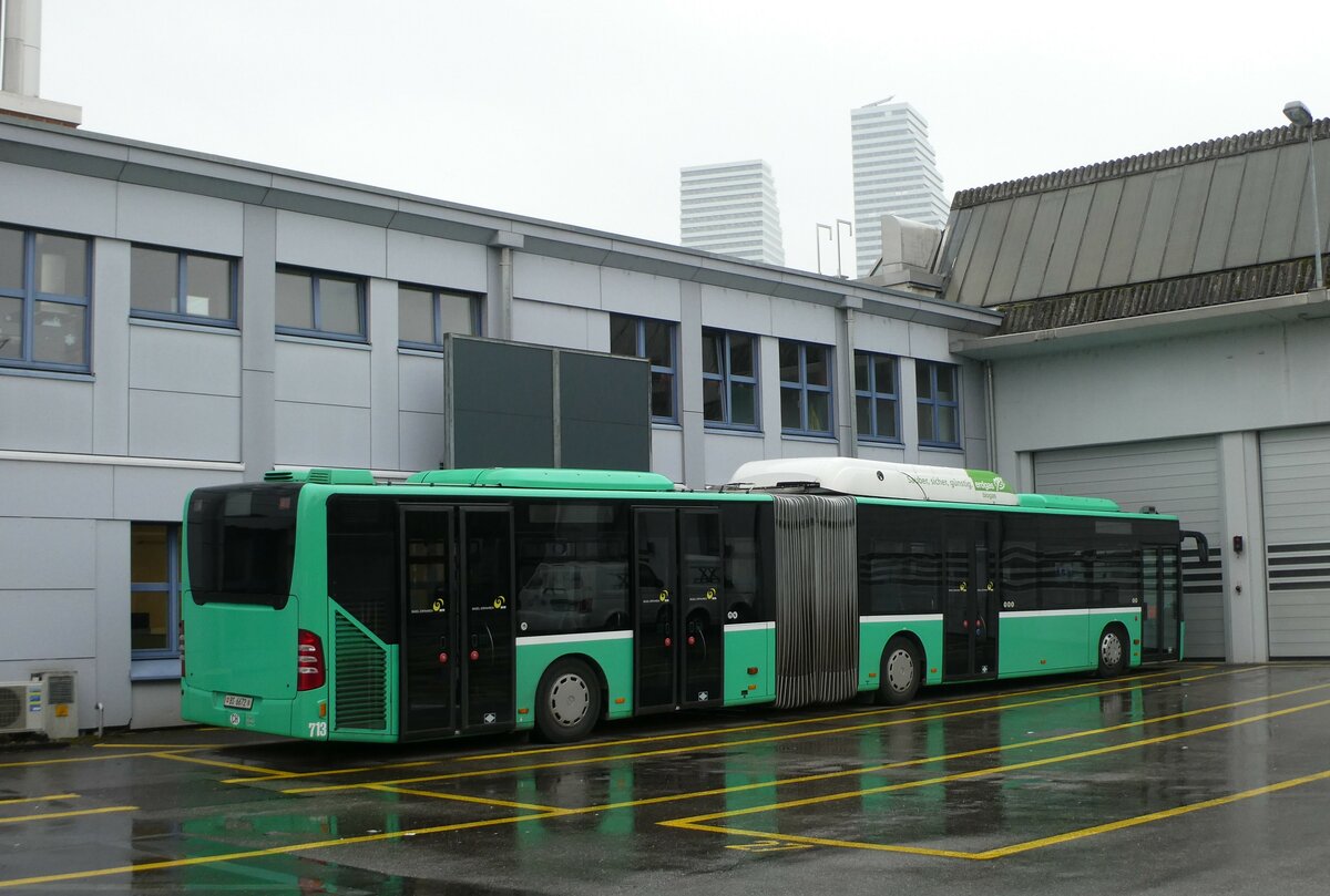 (232'917) - BVB Basel - Nr. 713/BS 6672 - Mercedes am 14. Februar 2022 in Basel, Garage Rankstrasse