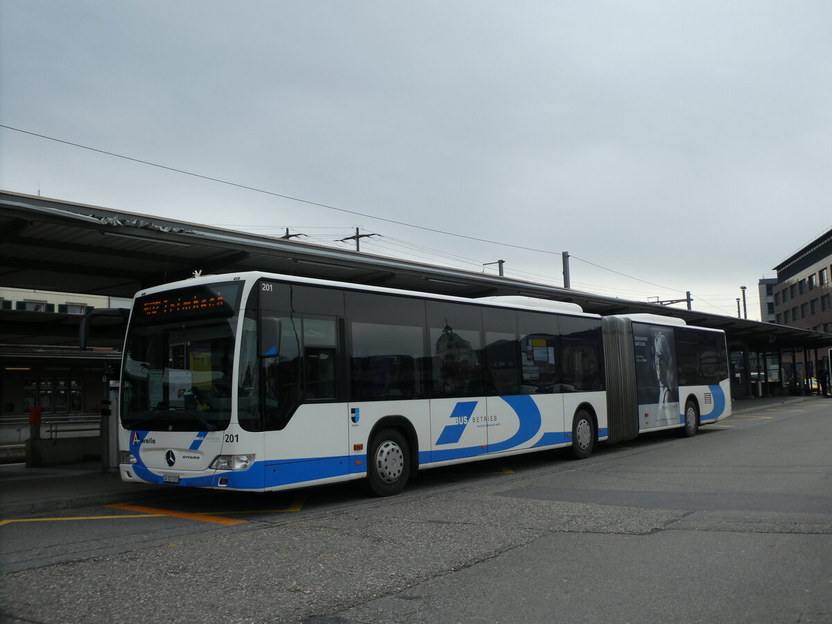 (232'930) - BOGG Wangen b.O. - Nr. 201/SO 157'070 - Mercedes am 14. Februar 2022 beim Bahnhof Olten