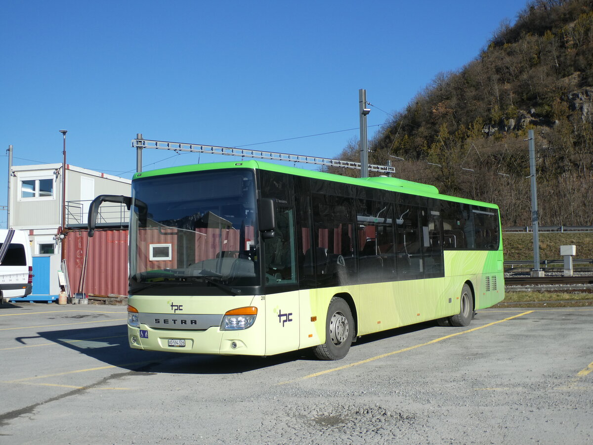 (233'141) - TPC Aigle - Nr. 28/VD 594'326 - Setra (ex Volnbusz, H-Budapest) am 26. Februar 2022 in Aigle, Dpt