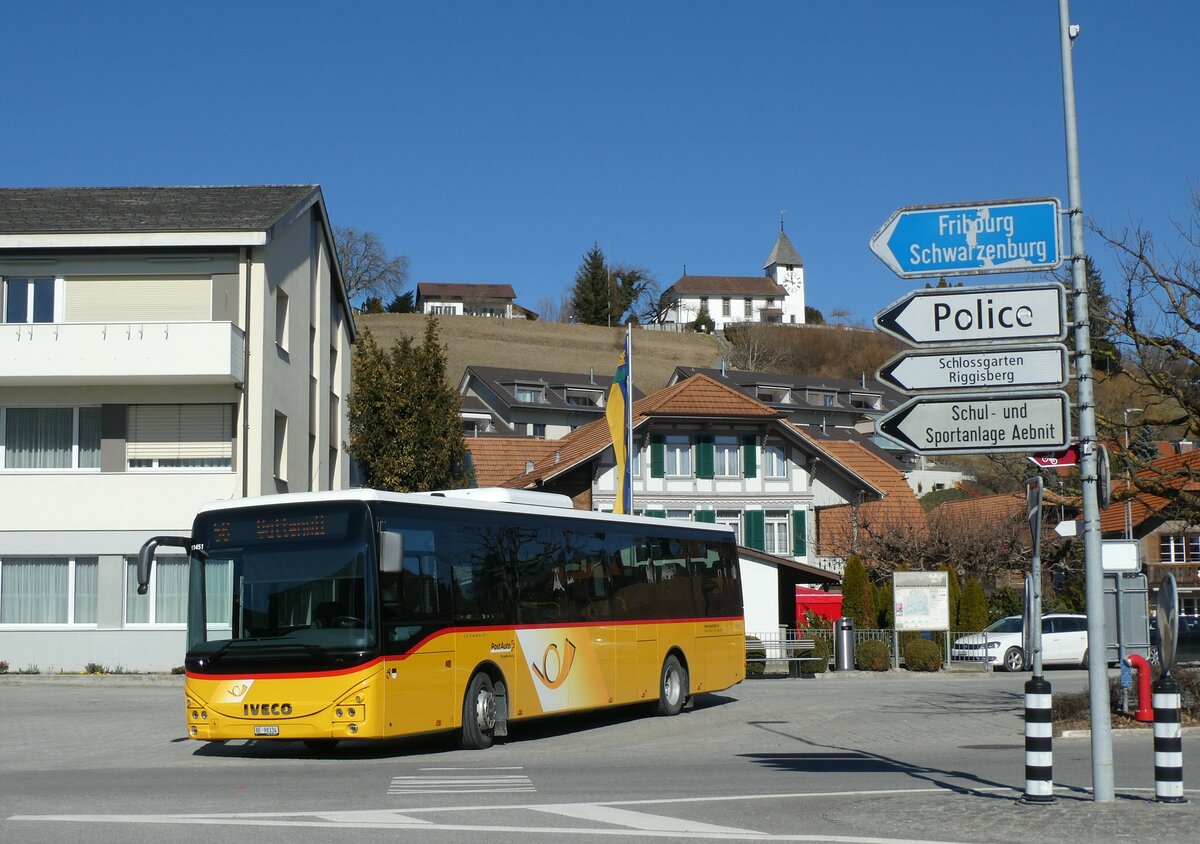 (233'336) - Engeloch, Riggisberg - Nr. 13/BE 98'334 - Iveco am 28. Februar 2022 in Riggisberg, Post