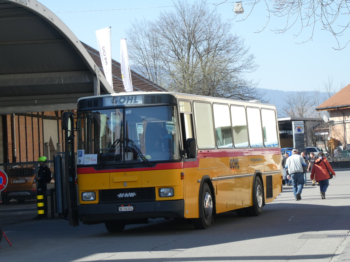 (233'357) - Gohl, Herzogenbuchsee - Nr. 11/BE 54'324 - NAW/Hess (ex Flury, Balm; ex Steiner, Altbron Nr. 11) am 3. Mrz 2022 in Thun, Expo