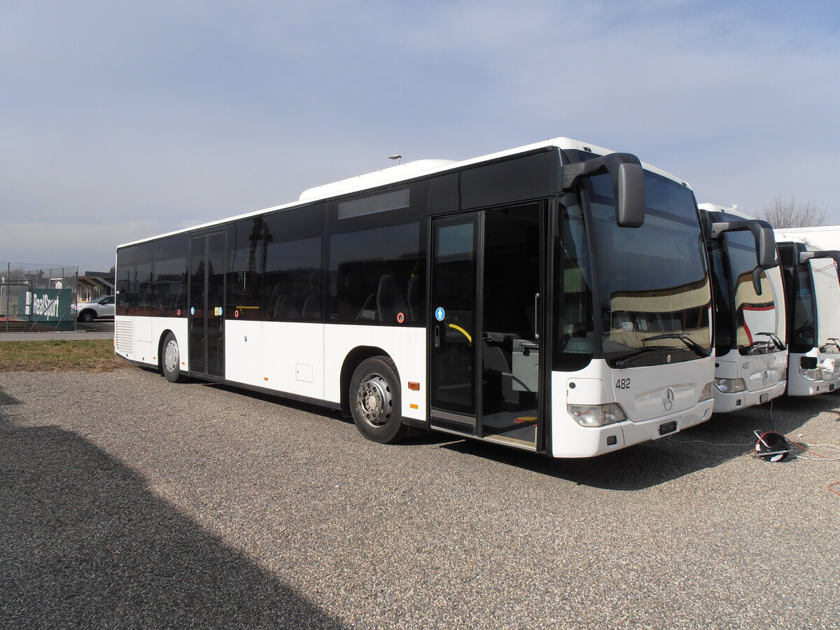 (233'890) - Intertours, Domdidier - Nr. 482 - Mercedes (ex PostAuto Bern Nr. 9; ex Klopfstein, Laupen Nr. 9) am 13. Mrz 2022 in Domdidier, Garage