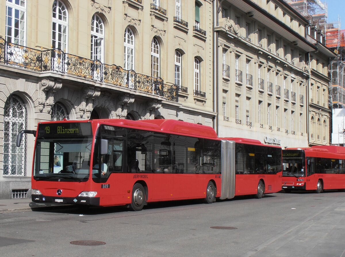 (234'122) - Bernmobil, Bern - Nr. 849/BE 671'849 - Mercedes am 28. Mrz 2022 in Bern, Bundesplatz