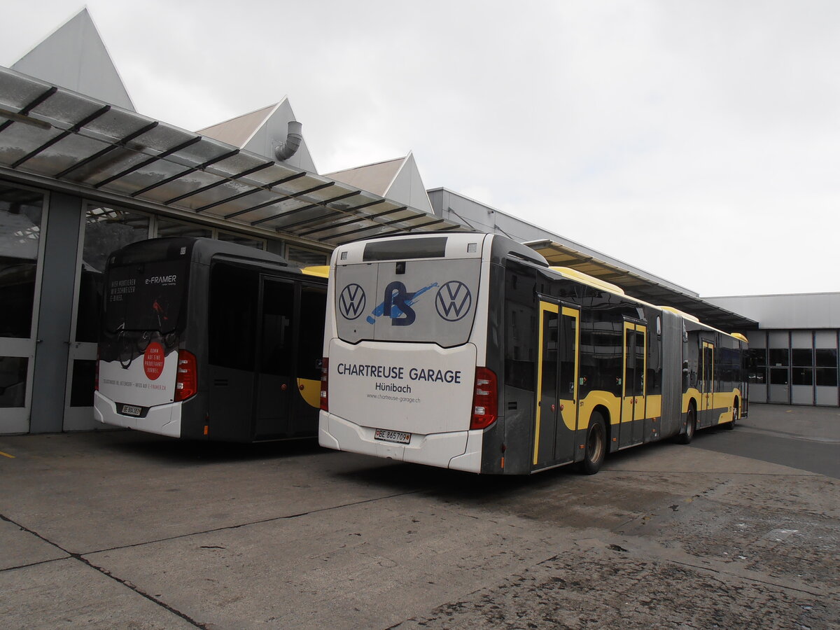 (234'167) - STI Thun - Nr. 709/BE 865'709 - Mercedes am 3. April 2022 in Thun, Garage