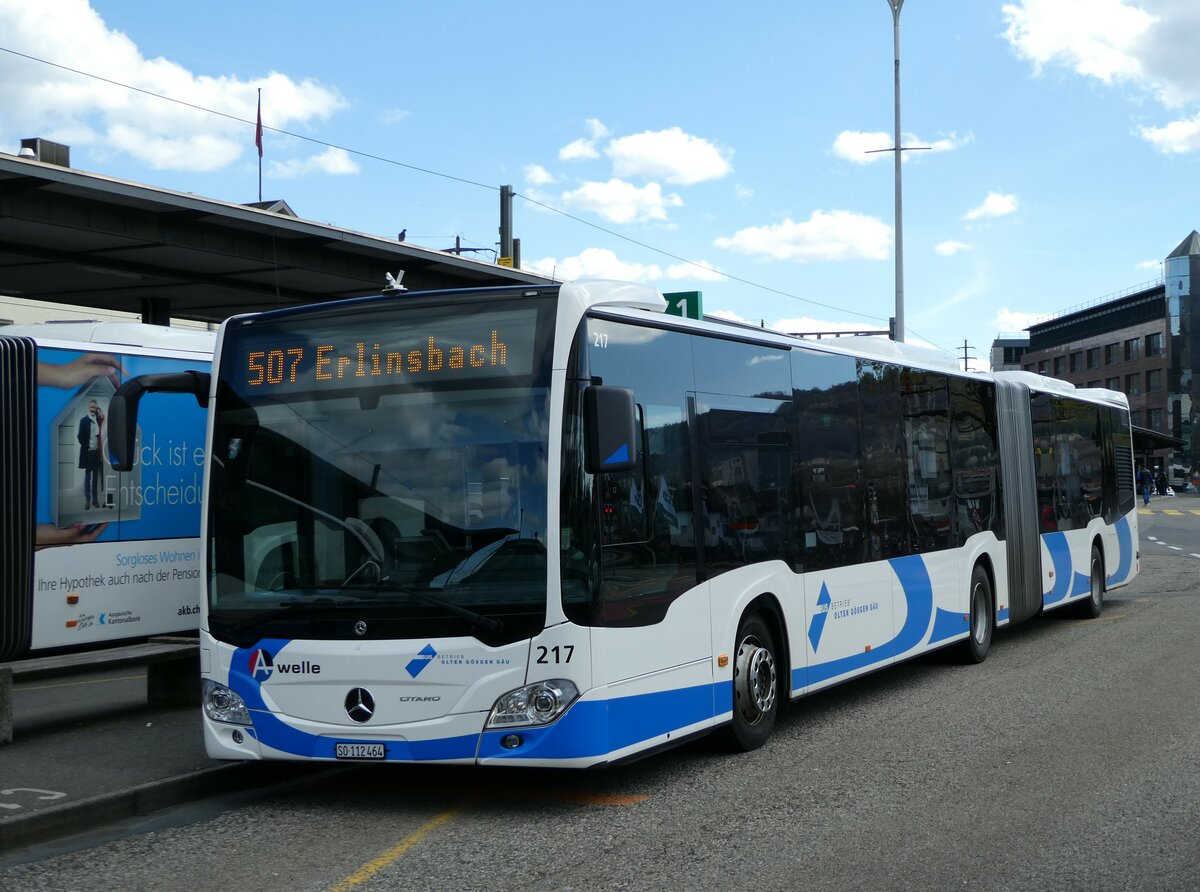 (234'362) - BOGG Wangen b.O. - Nr. 217/SO 112'464 - Mercedes am 10. April 2022 beim Bahnhof Olten