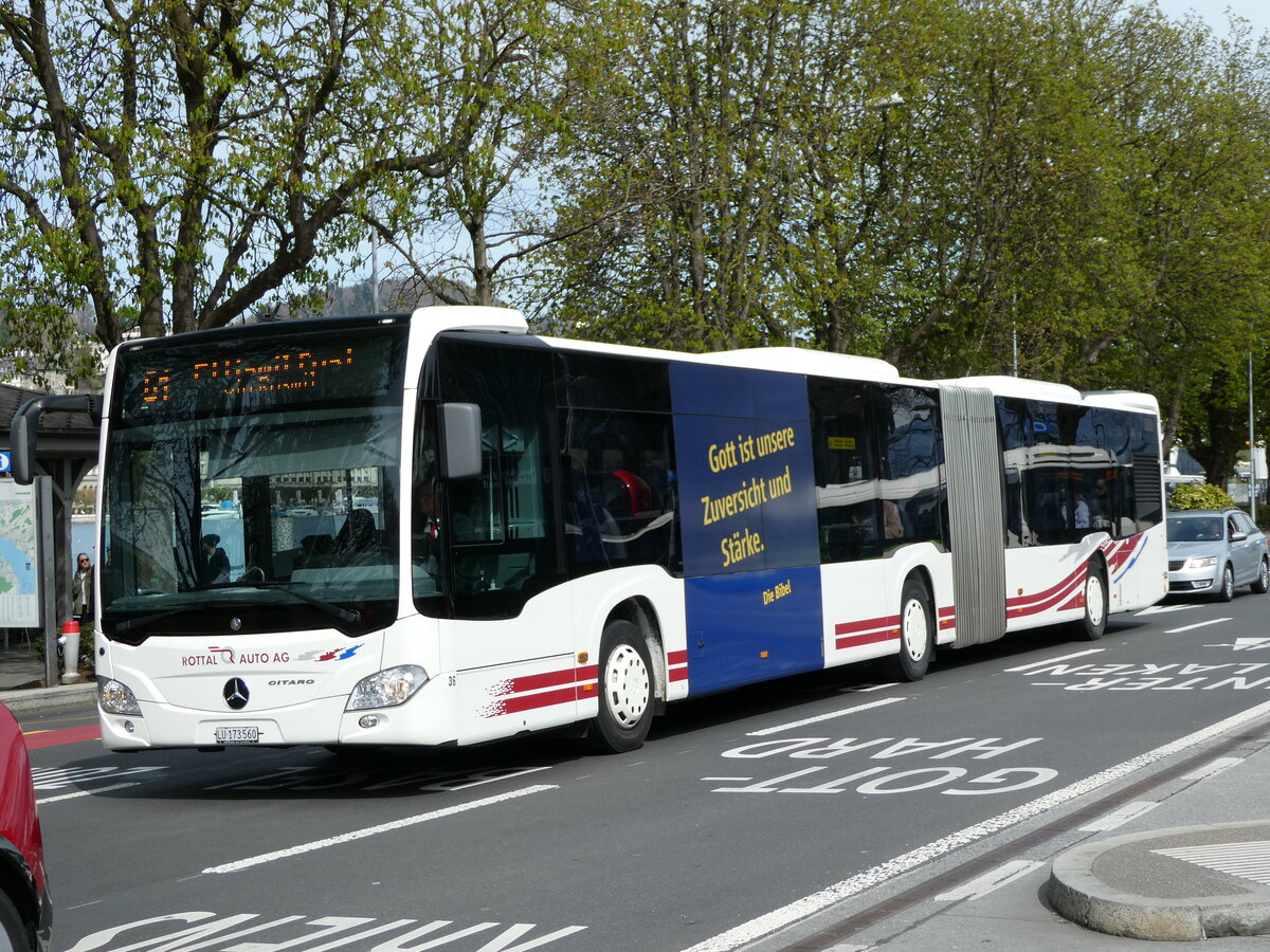 (234'459) - ARAG Ruswil - Nr. 36/LU 173'560 - Mercedes am 11. April 2022 beim Bahnhof Luzern