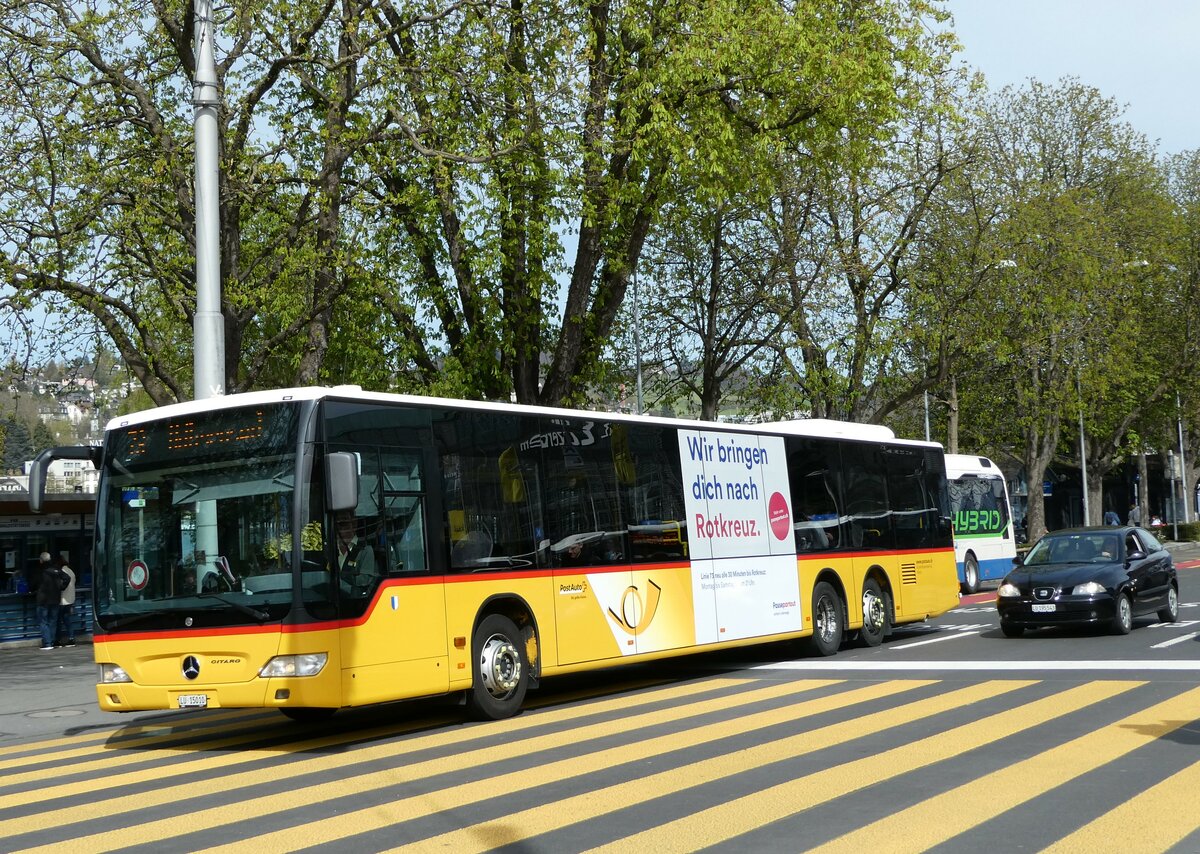 (234'468) - Bucheli, Kriens - Nr. 24/LU 15'010 - Mercedes am 11. April 2022 beim Bahnhof Luzern