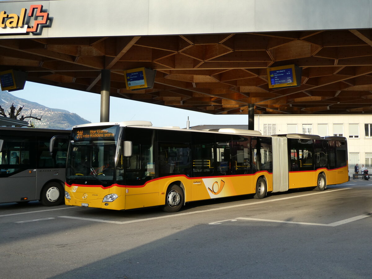 (234'524) - Buchard, Leytron - VS 141'737 - Mercedes am 15. April 2022 beim Bahnhof Sion