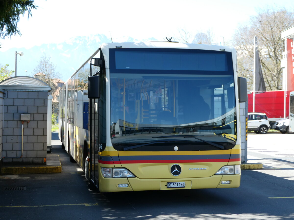 (234'668) - STI Thun - Nr. 136/BE 801'136 - Mercedes am 17. April 2022 in Thun, Garage