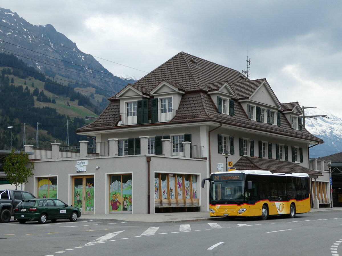 (234'877) - PostAuto Bern - BE 535'079 - Mercedes am 29. April 2022 beim Bahnhof Frutigen