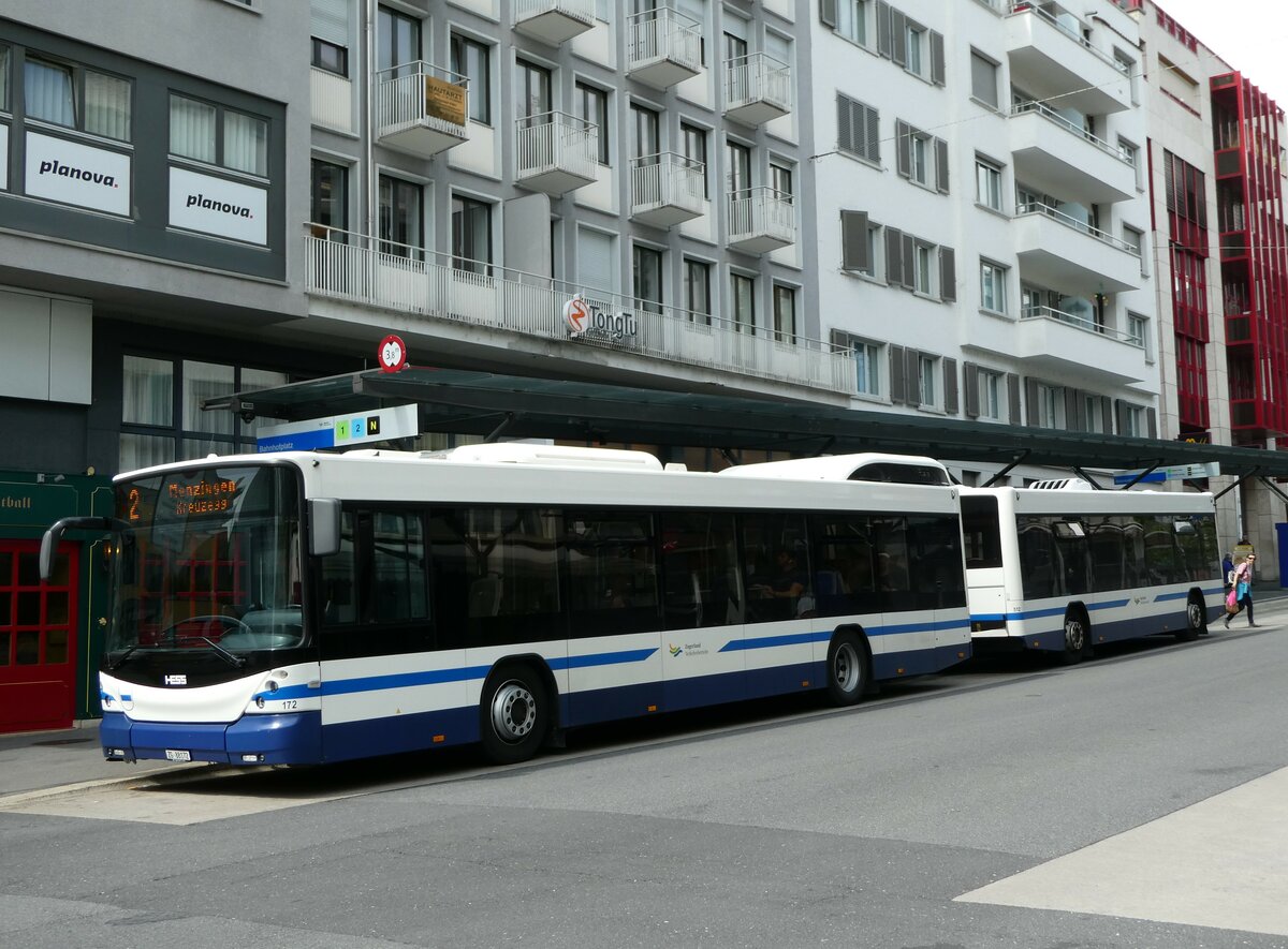 (235'178) - ZVB Zug - Nr. 172/ZG 88'172 - Hess am 4. Mai 2022 beim Bahnhof Zug