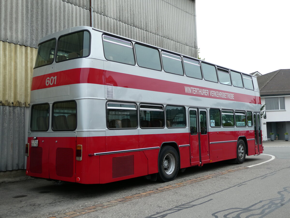 (235'300) - WV Winterthur - Nr. 601/ZH 203'738 - Bssing (ex Nr. 201; ex Amt fr Luftverkehr, Zrich Nr. 47; ex Swissair, Zrich Nr. 23) am 7. Mai 2022 in Attikon, Wegmller