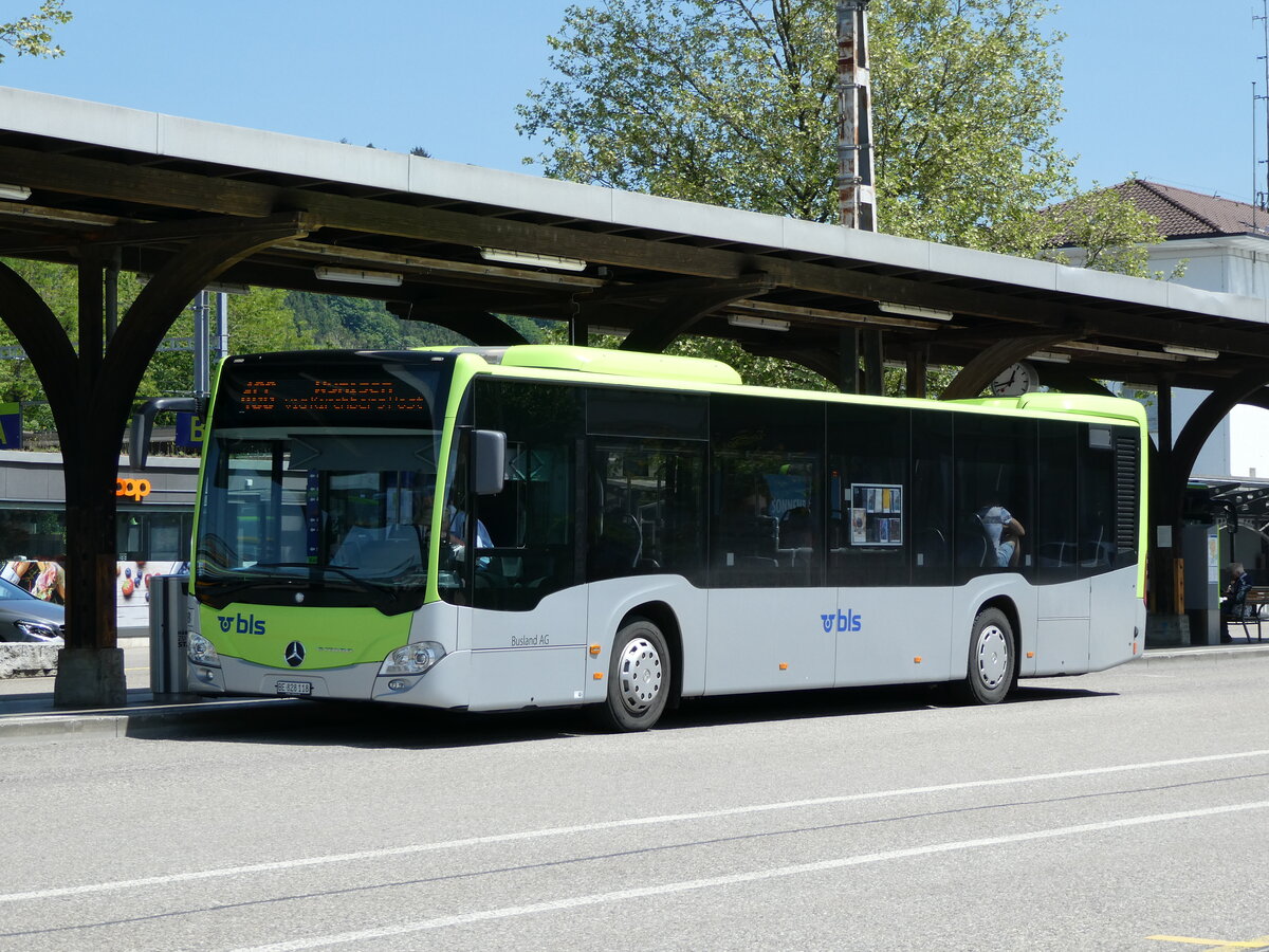 (235'616) - Busland, Burgdorf - Nr. 118/BE 828'118 - Mercedes am 15. Mai 2022 beim Bahnhof Burgdorf