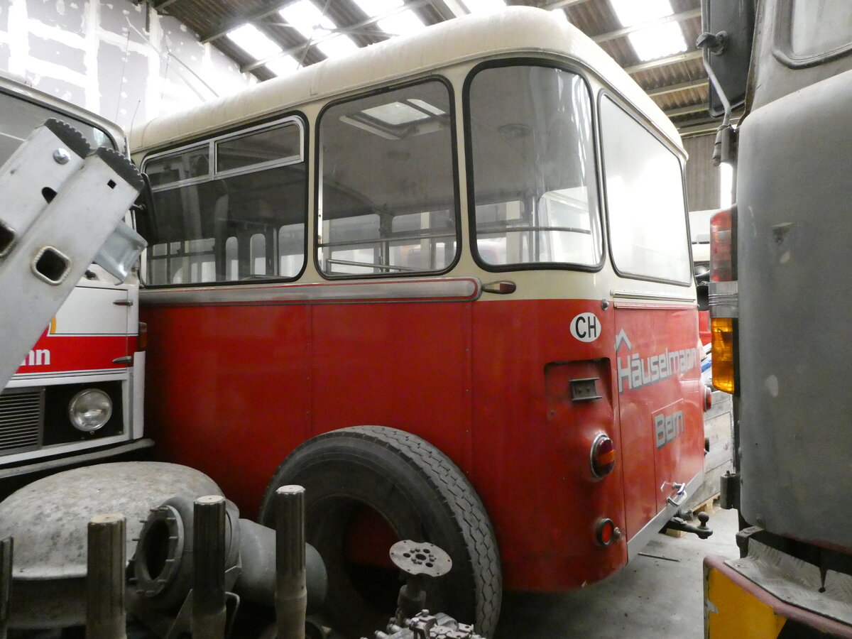 (235'625) - Lthi, Rfenacht - FBW/R&J (ex Huselmann, Bern Nr. 27; ex AFA Adelboden Nr. 24; ex Steiner, Meikirch Nr. 1) am 15. Mai 2022 in Oberburg, Ziegelgut (Teilaufnahme)