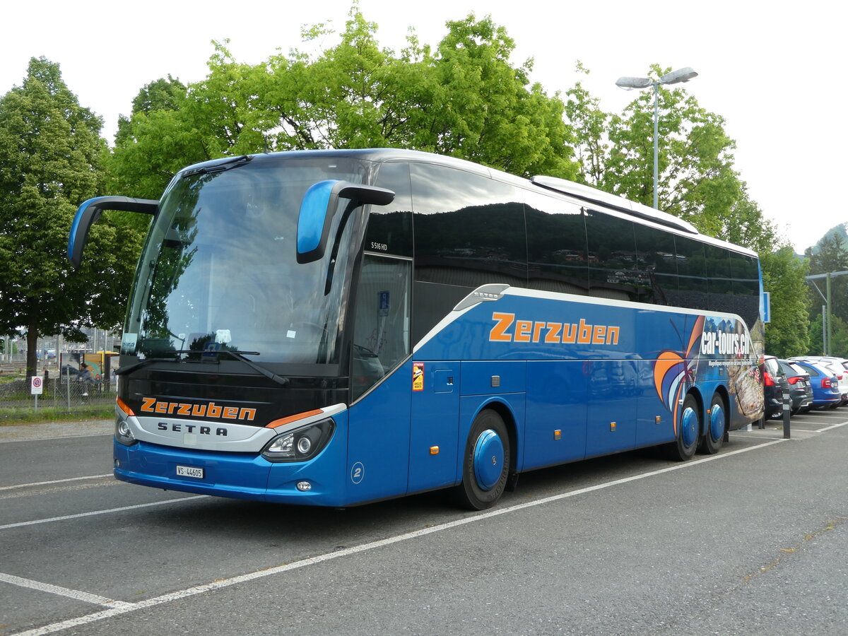 (235'742) - Zerzuben, Visp-Eyholz - Nr. 2/VS 44'605 - Setra am 17. Mai 2022 in Thun, Seestrasse