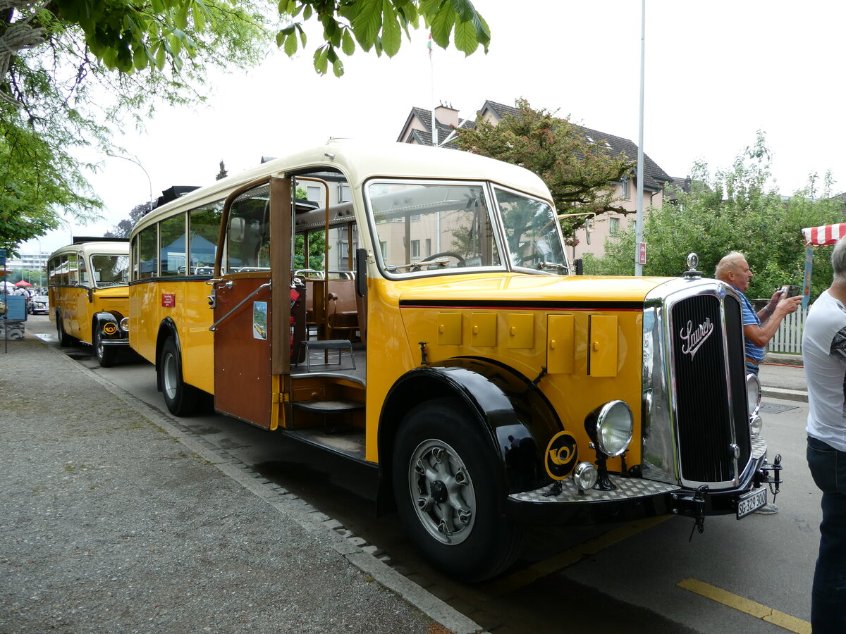 (235'978) - Baumgartner, Horn - SG 329'300 - Saurer/Tscher (ex Bucheli, Kriens Nr. 10; ex Grni, Udligenswil) am 21. Mai 2022 in Arbon, Arbon Classics