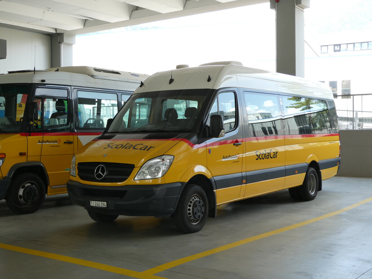 (236'342) - AutoPostale Ticino - TI 240'394 - Mercedes am 26. Mai 2022 in Mendrisio, Garage Autopostale, Mendrisio