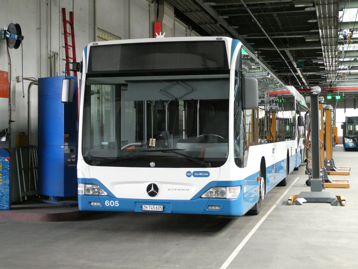 (236'411) - VBZ Zrich - Nr. 605/ZH 745'605 - Mercedes am 28. Mai 2022 in Zrich, Garage Hardau