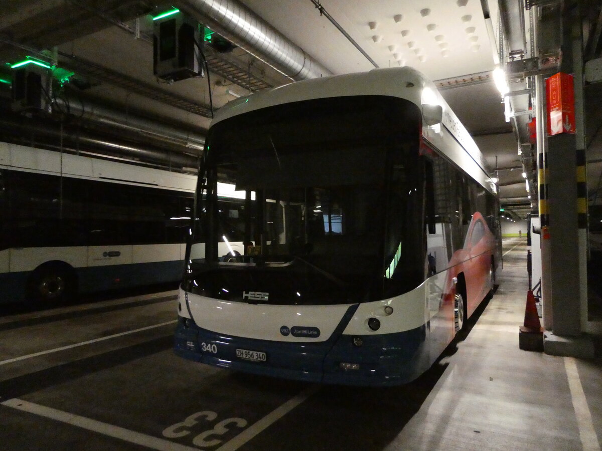 (236'440) - VBZ Zrich - Nr. 340/ZH 956'340 - Hess am 28. Mai 2022 in Zrich, Garage Hardau