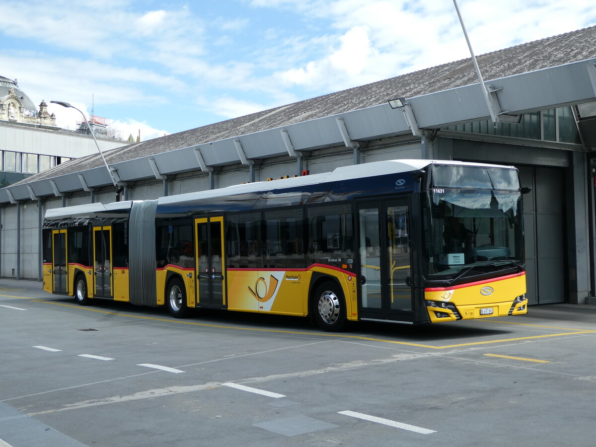 (236'475) - PostAuto Bern - Nr. 11'631/BE 407'862 - Solaris am 29. Mai 2022 in Bern, Postautostation