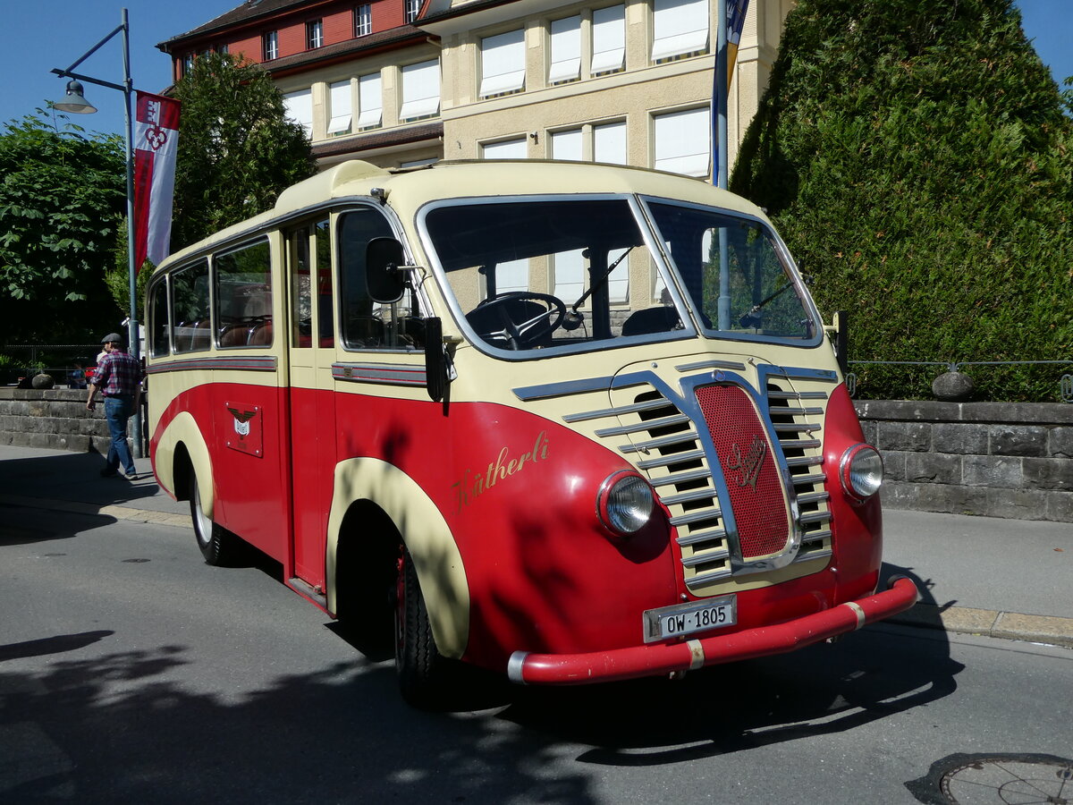 (236'564) - Dillier, Sarnen - OW 1805 - Saurer/R&J am 4. Juni 2022 in Sarnen, OiO