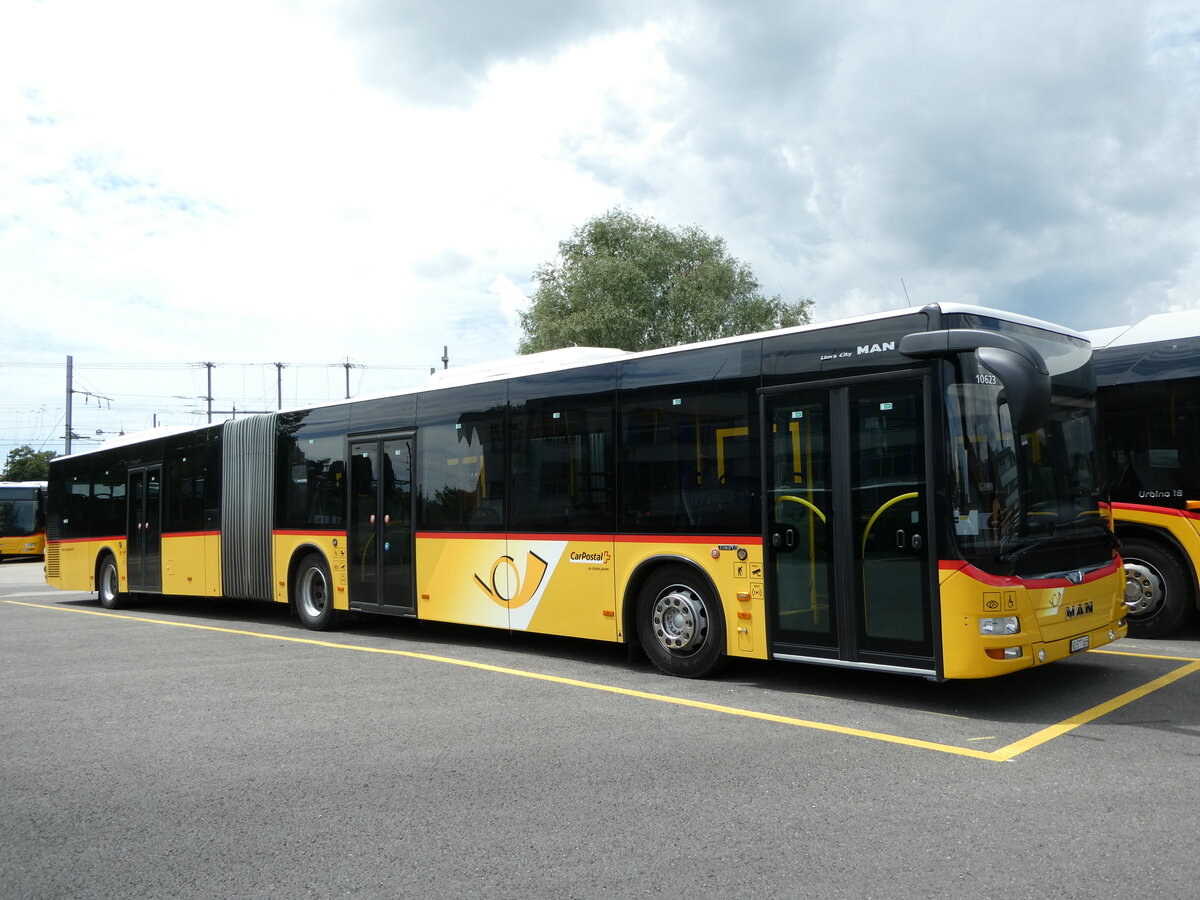 (236'947) - CarPostal Ouest - VD 577'065 - MAN am 6. Juni 2022 in Yverdon, Garage