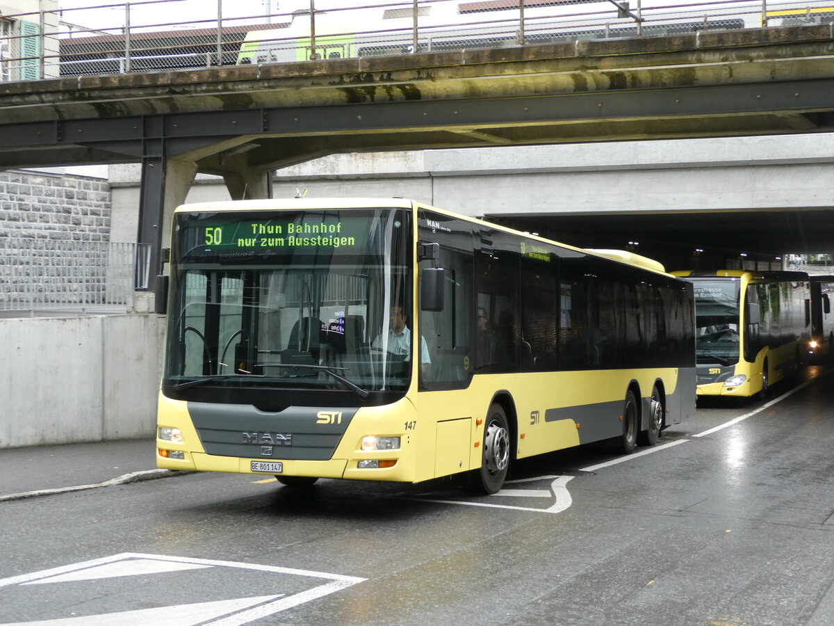 (237'374) - STI Thun - Nr. 147/BE 801'147 - MAN am 24. Juni 2022 in Thun, Frutigenstrasse