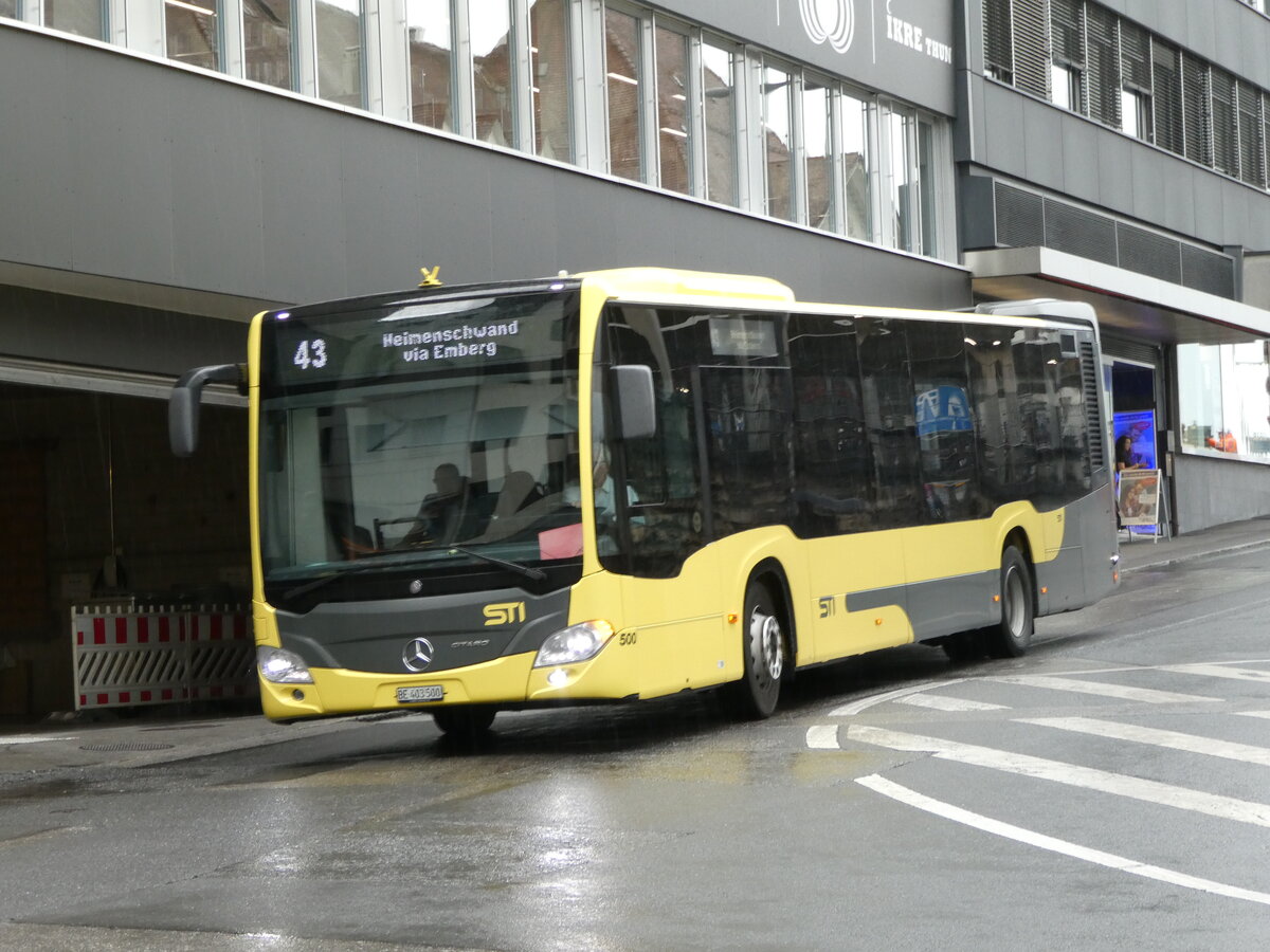 (237'386) - STI Thun - Nr. 500/BE 403'500 - Mercedes am 24. Juni 2022 in Thun, Rampenstrasse