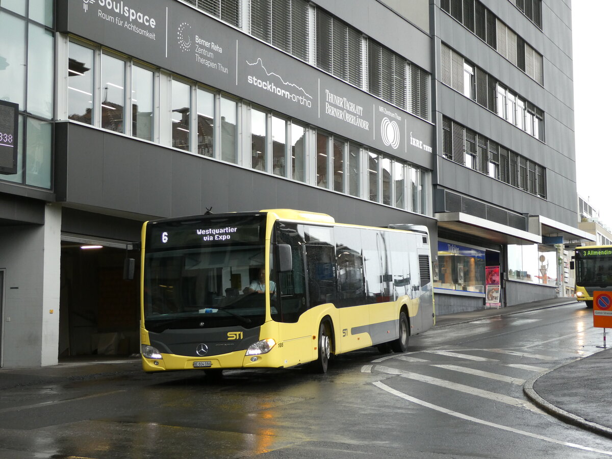 (237'398) - STI Thun - Nr. 186/BE 804'186 - Mercedes am 24. Juni 2022 in Thun, Rampenstrasse