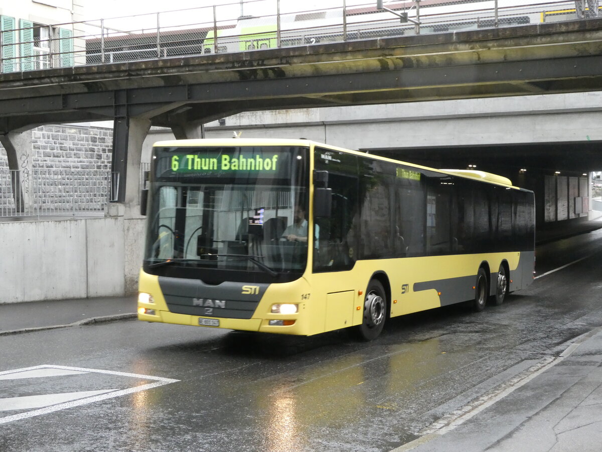 (237'404) - STI Thun - Nr. 147/BE 801'147 - MAN am 24. Juni 2022 in Thun, Frutigenstrasse