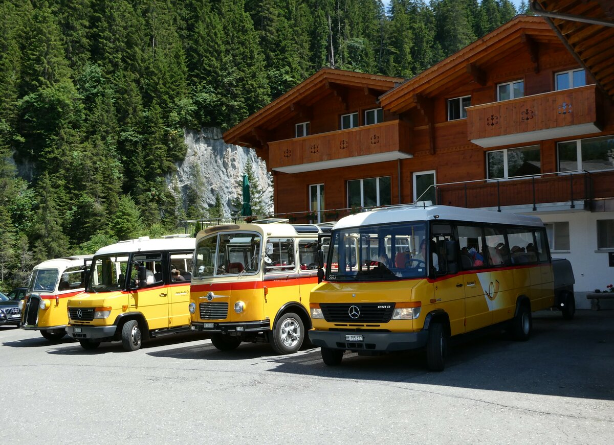 (237'640) - PostAuto Bern - BE 755'377 - Mercedes/Kusters am 26. Juni 2022 auf der Griesalp