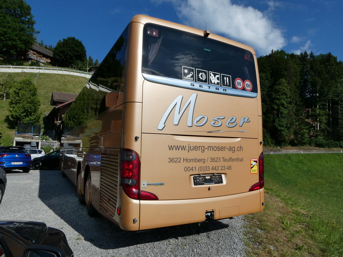 (237'815) - Moser, Teuffenthal - (BE 45'547) - Setra (ex Arnold, D-Dietmannsried) am 3. Juli 2022 in Teuffenthal, Garage